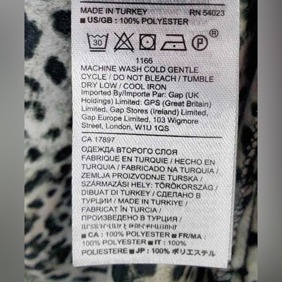 Banana Republic Leopard Print Midi Dress – Size 20 - Picture 10 of 10